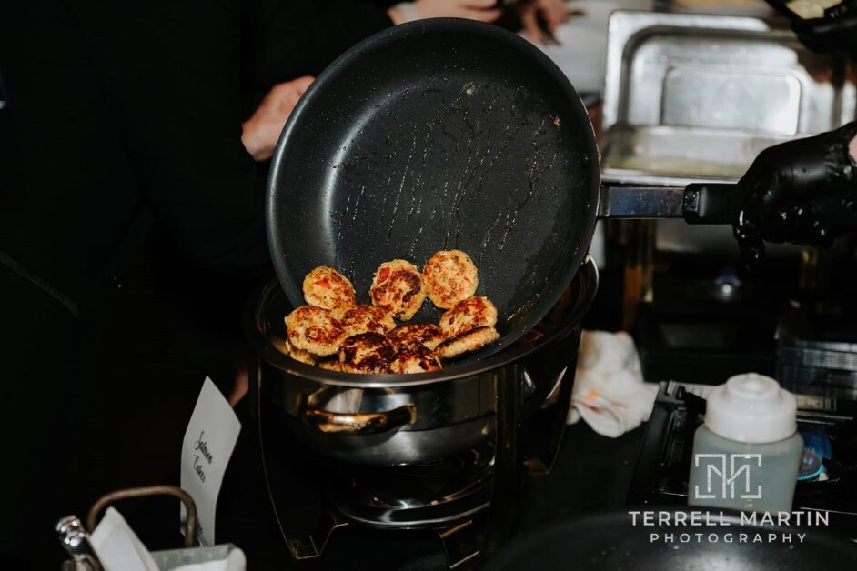 Salmon Cakes Tim Meghan Wedding 0990 Terrellmartinphoto